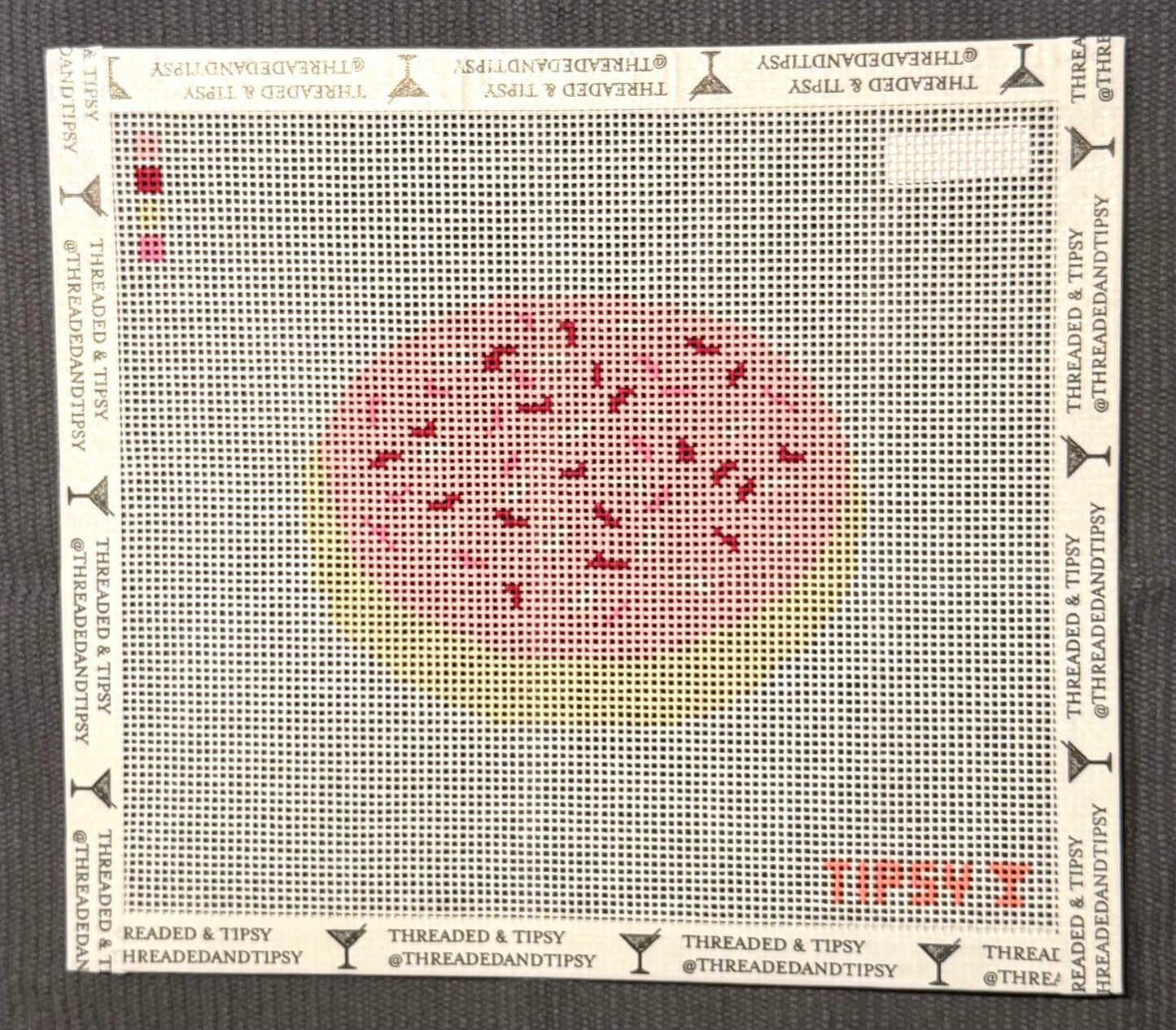 Sprinkle Cookie Needlepoint Canvas | 13 Mesh Beginner Needlepoint